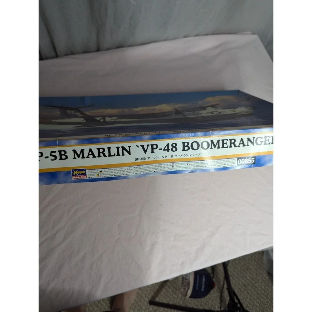 Vintage Hasegawa SP-5B Marlin VP-48 Boomerangers military model airplane‎ kit